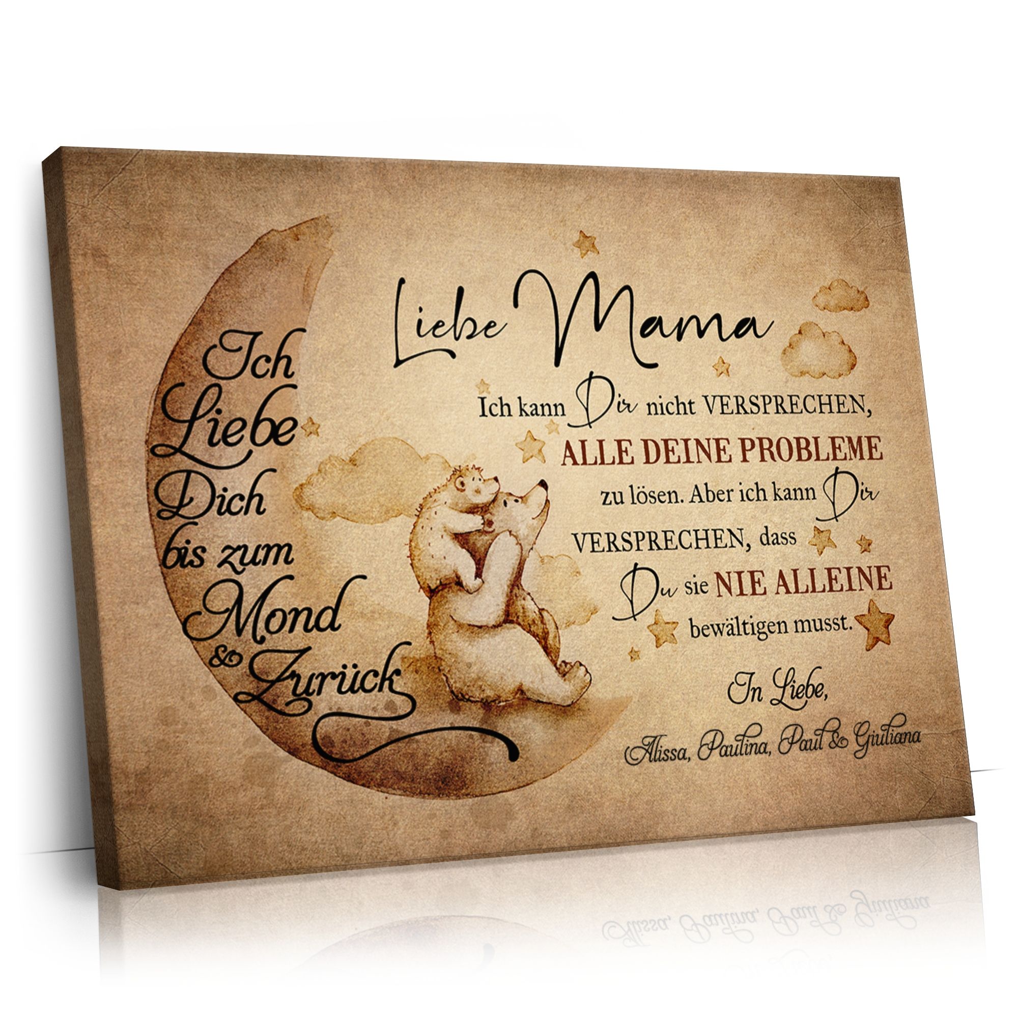 Personalisierbares Geschenk Niemals alleine