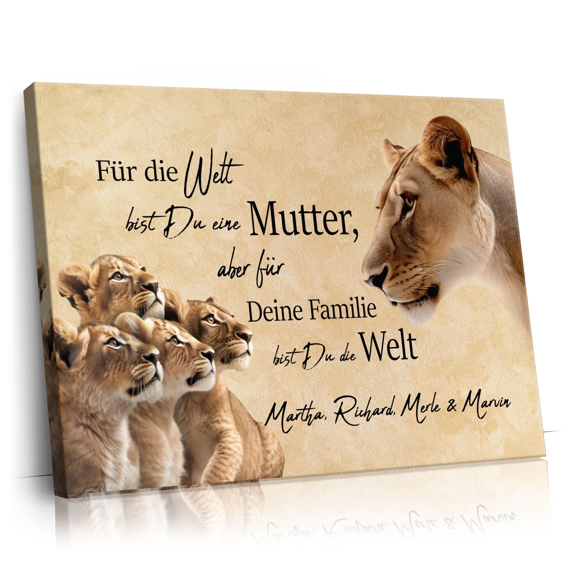 Personalisierbares Geschenk Mama Löwe