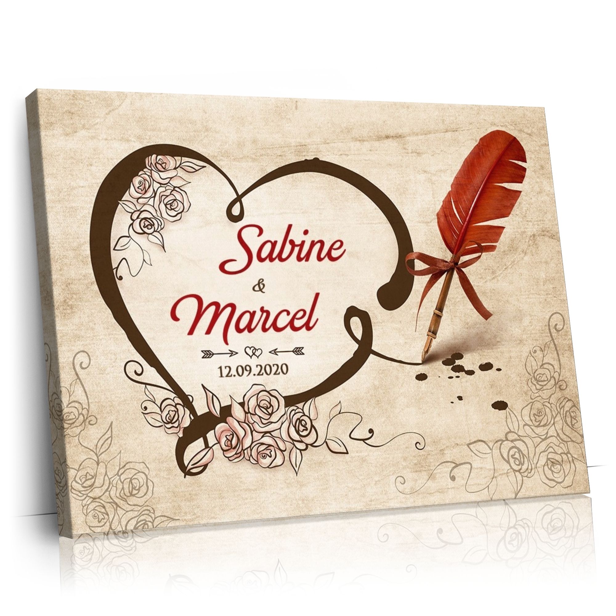 Personalisierbares Geschenk Besiegelte Liebe