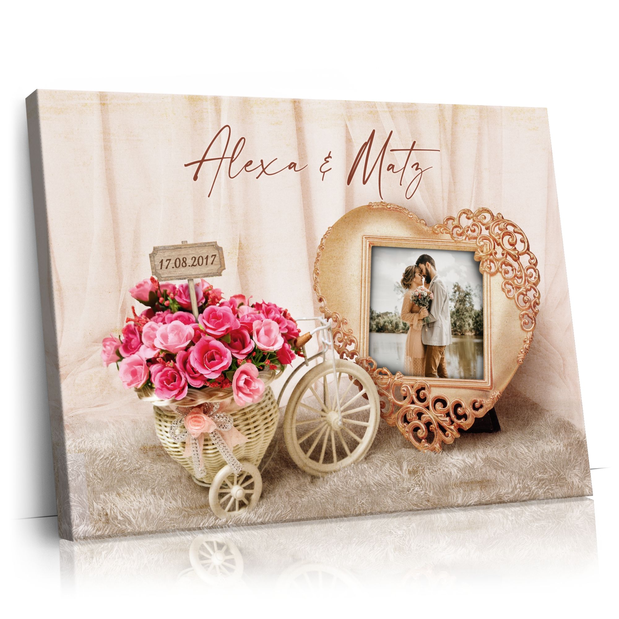 Personalisierbares Geschenk Hochzeitsgefühle