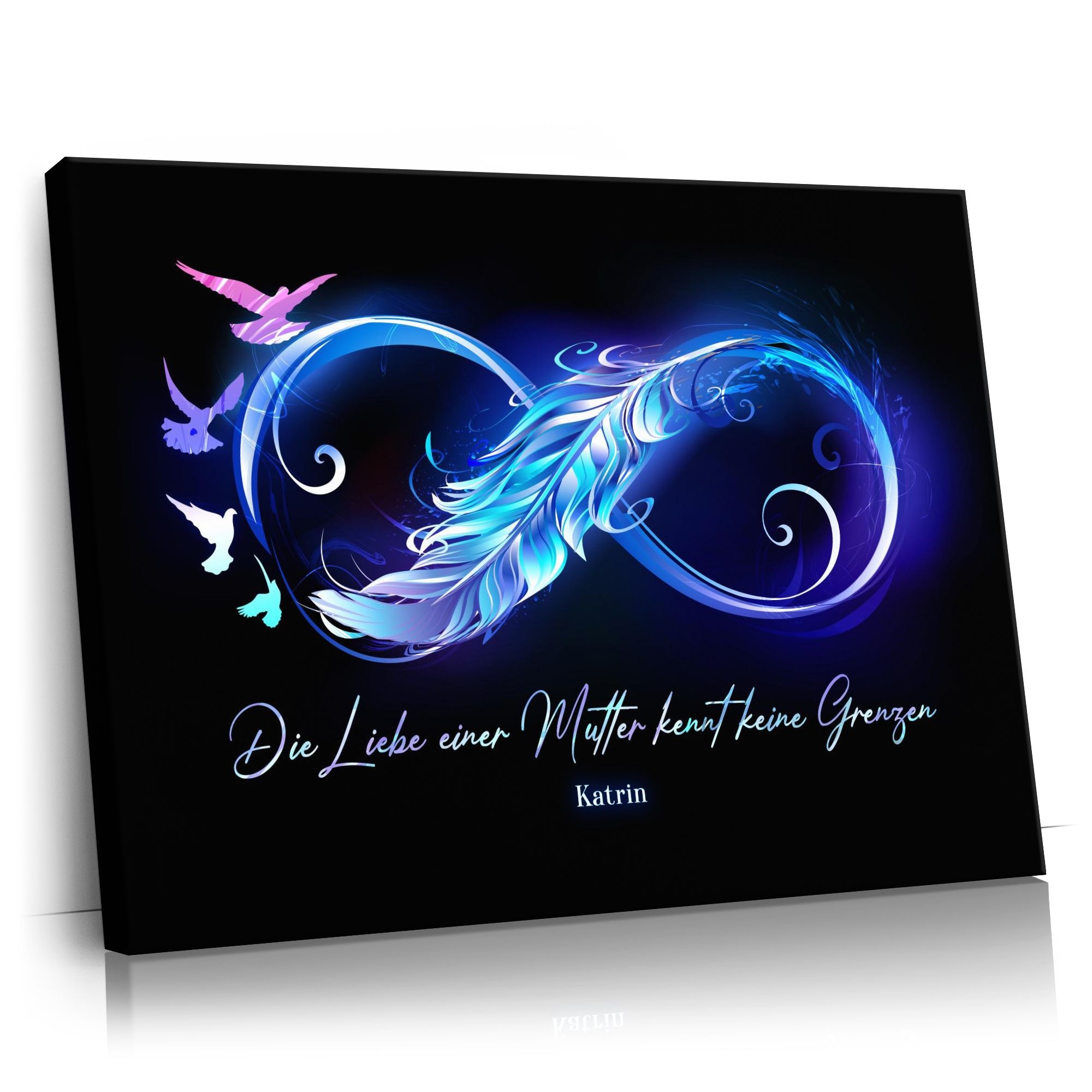 Personalisierbares Geschenk Mamas Liebe kennt keine Grenzen