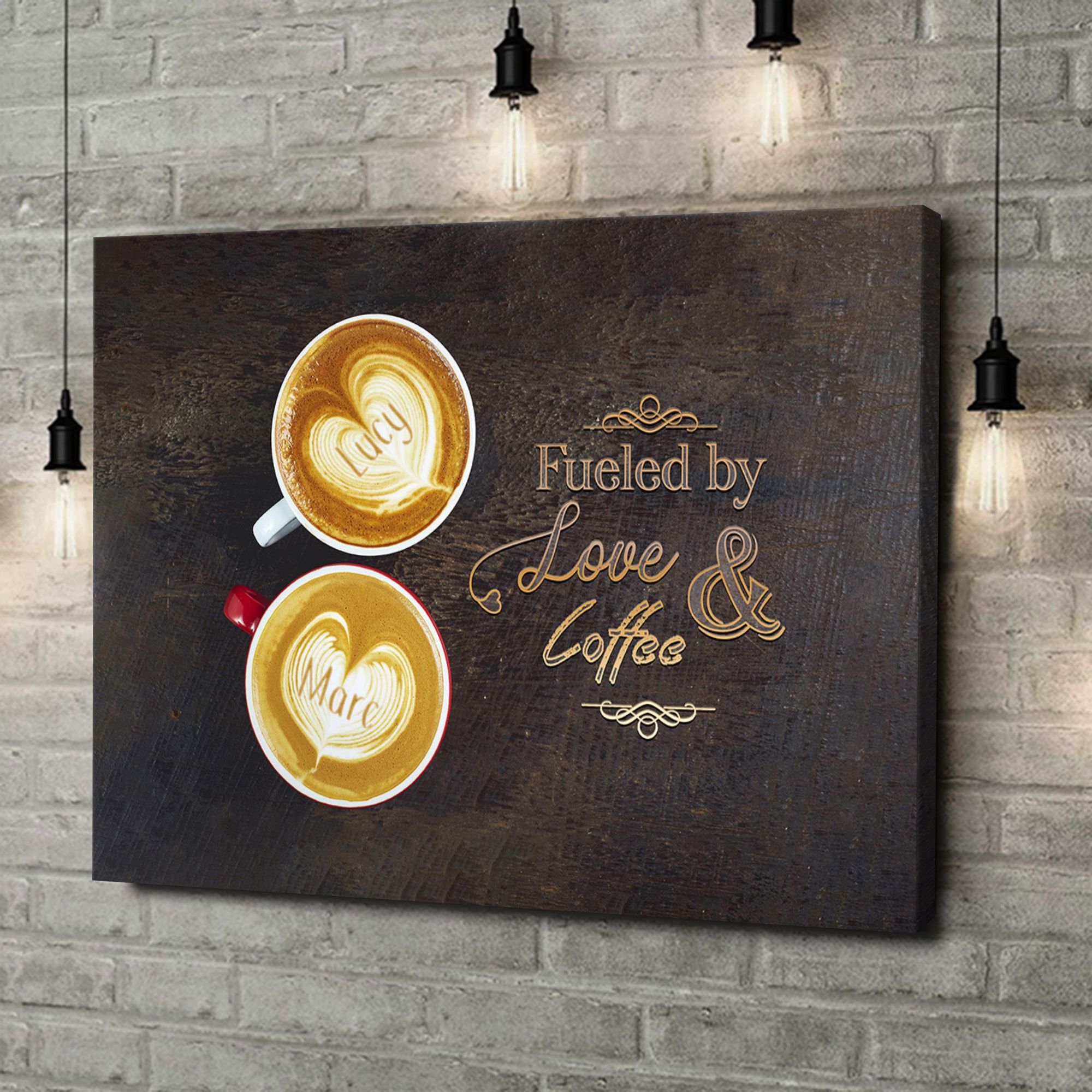 Liebesleinwand als Geschenk Coffee