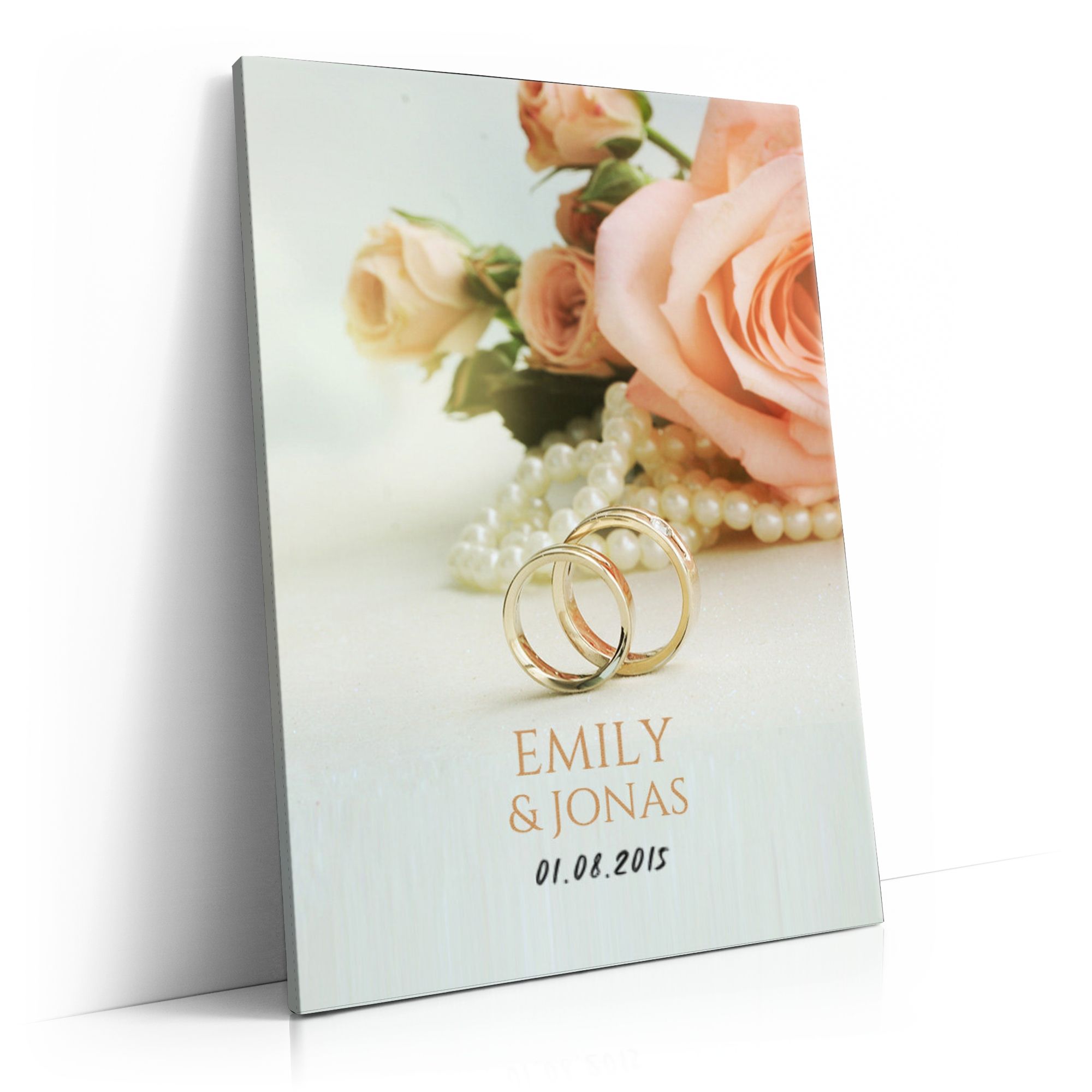 Personalisierbares Geschenk 2 Rings 1 Love