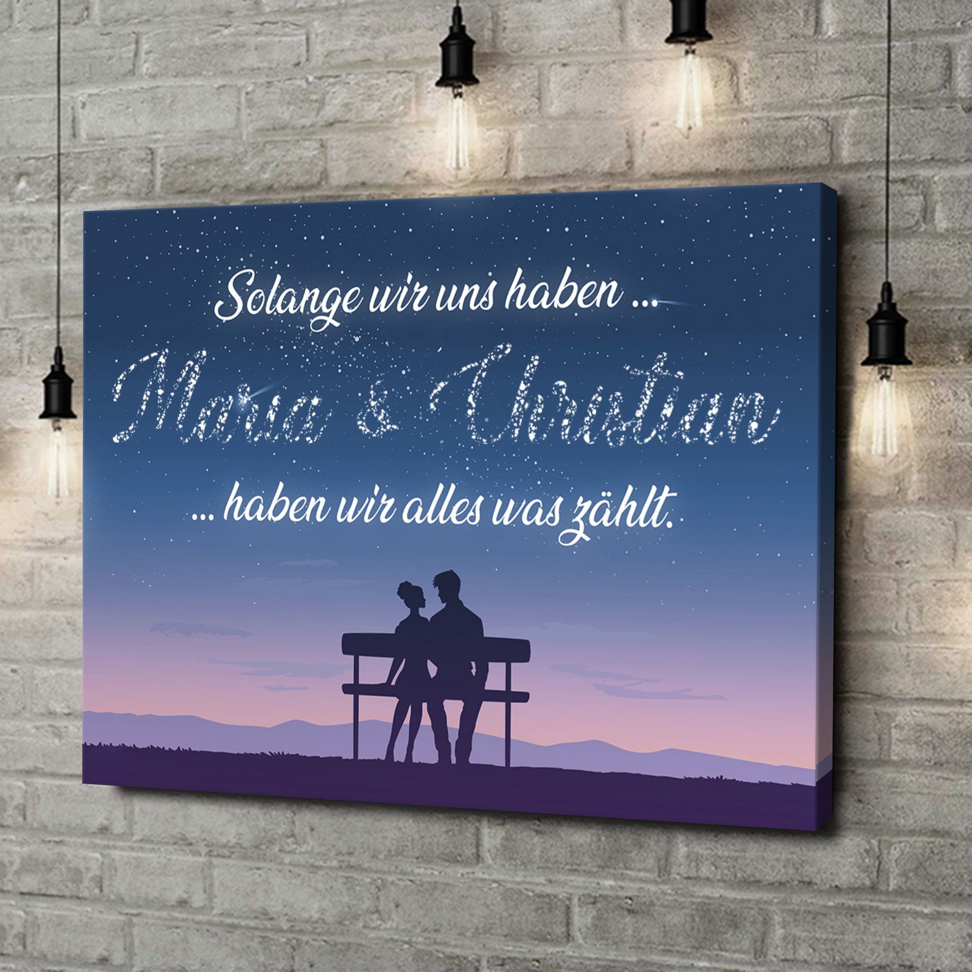 Liebesleinwand als Geschenk Forever