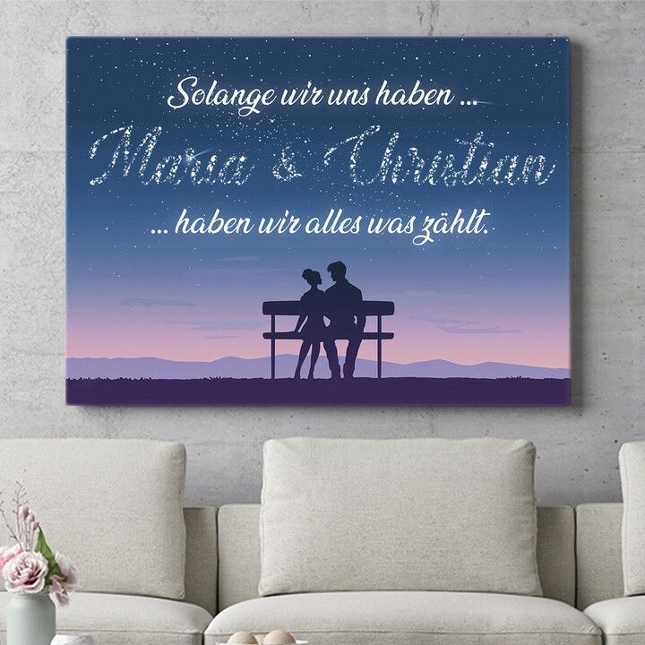 Personalisiertes Wandbild Forever