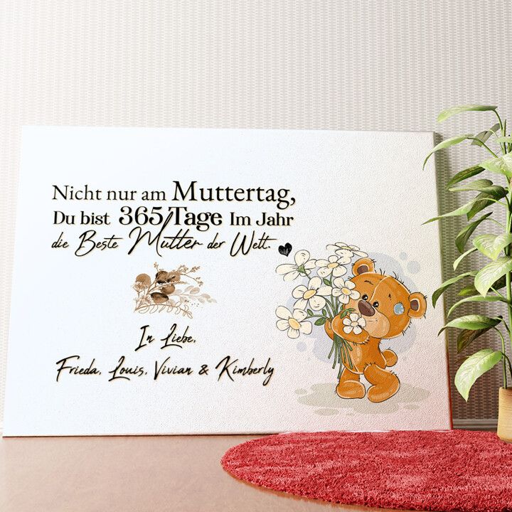 365 Tage im Jahr Wandbild personalisiert