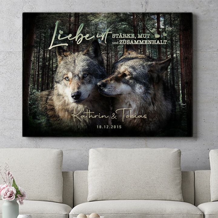 Personalisiertes Wandbild Stärke & Mut