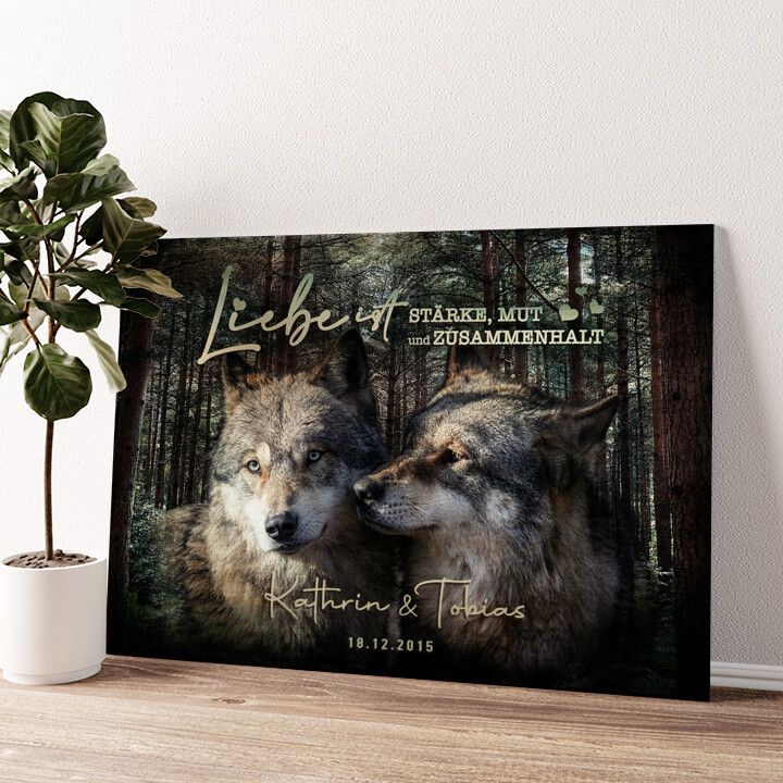 Leinwandbild personalisiert Stärke & Mut