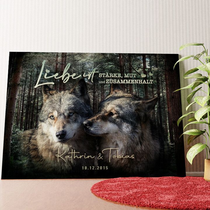 Stärke & Mut Wandbild personalisiert