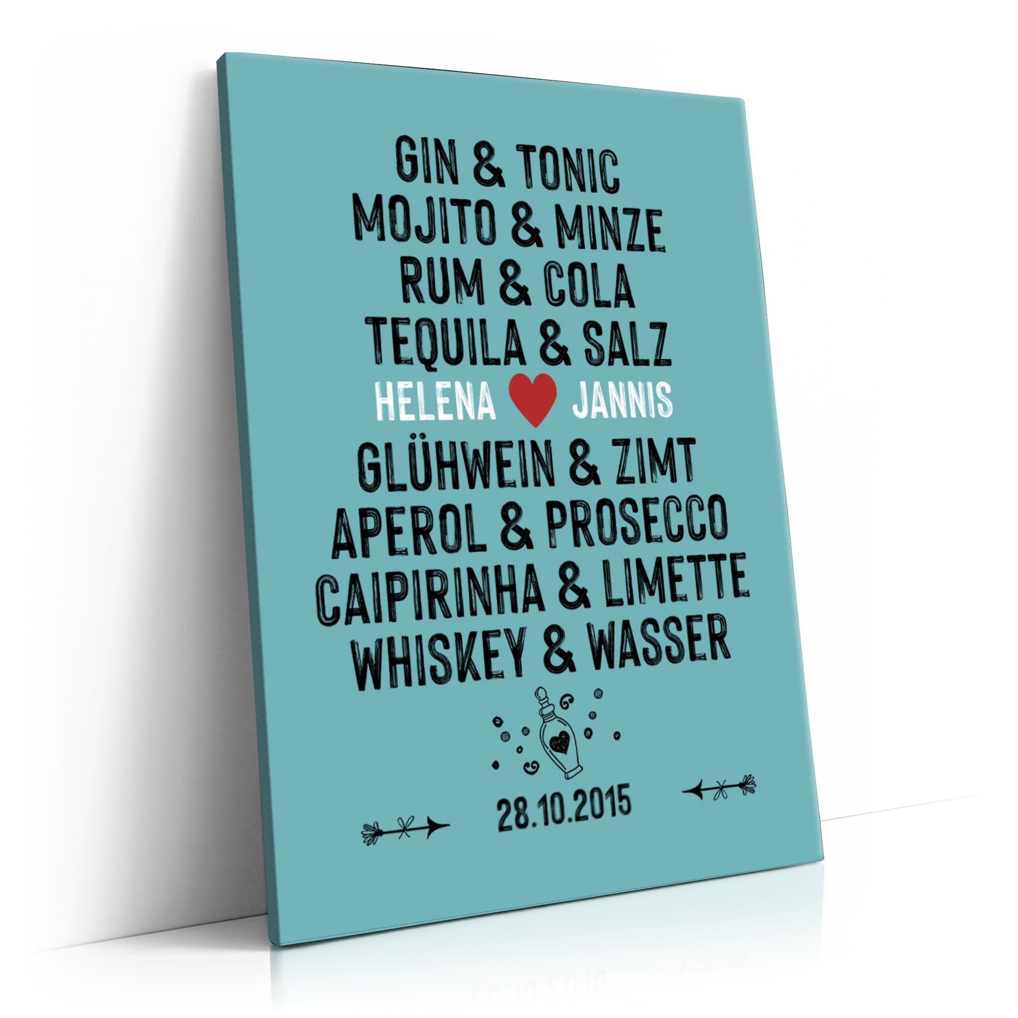 Personalisierbares Geschenk Du & Ich - Drinks