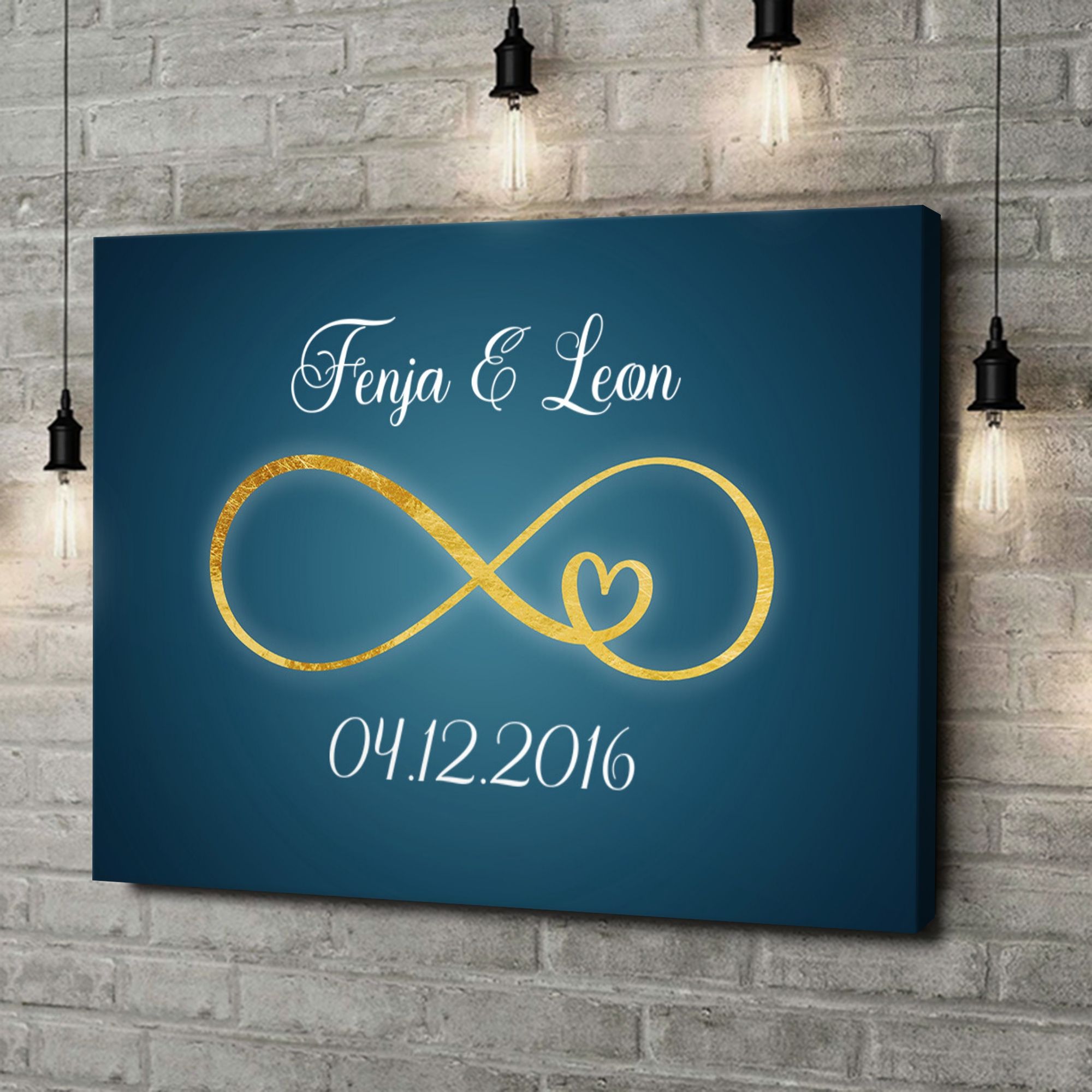 Liebesleinwand als Geschenk United
