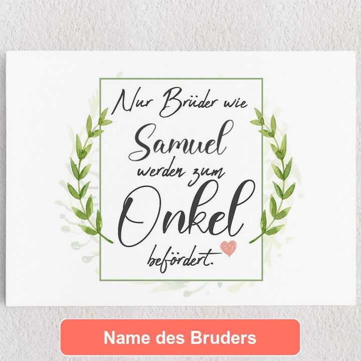 Bruder wird Onkel