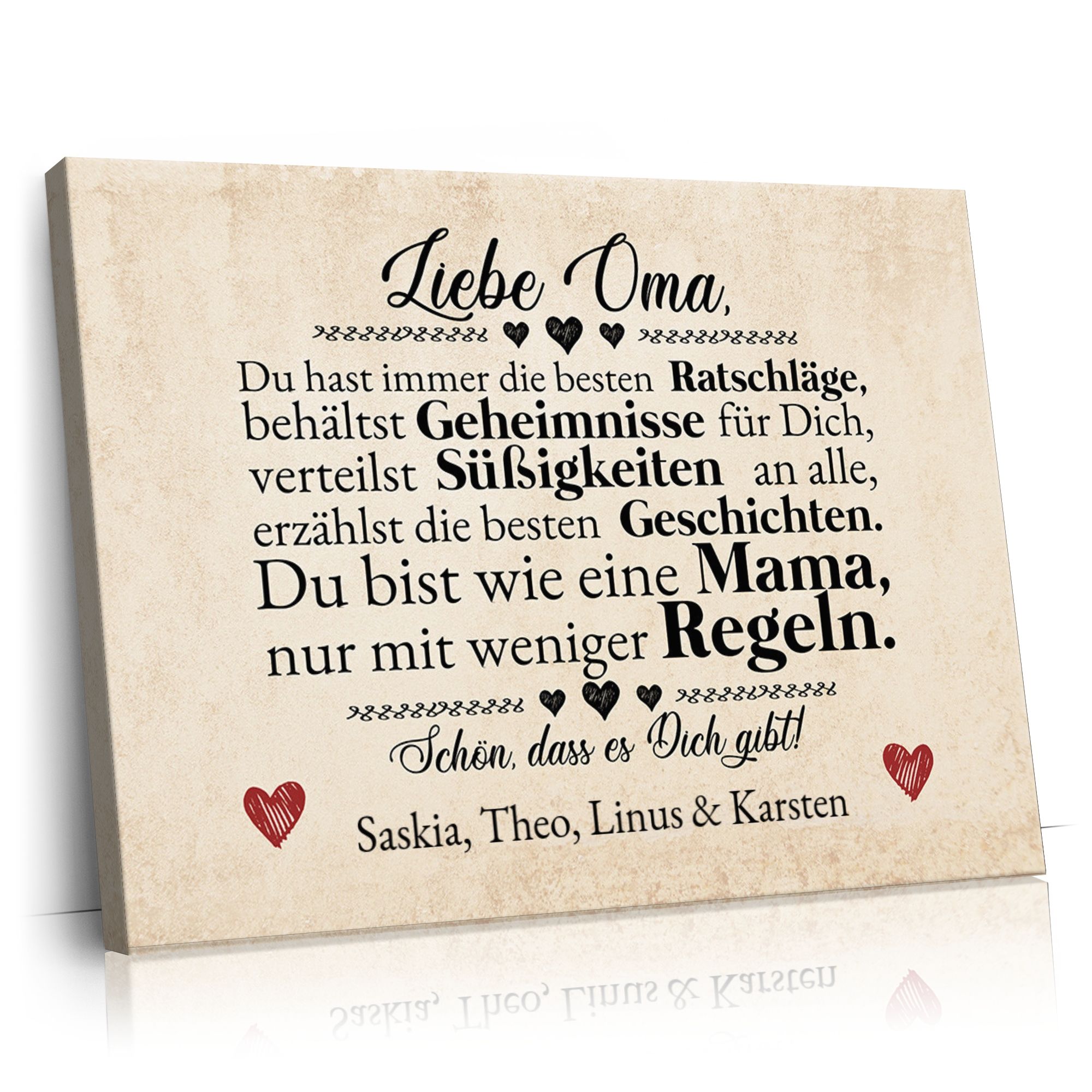Personalisierbares Geschenk Oma ist die Beste