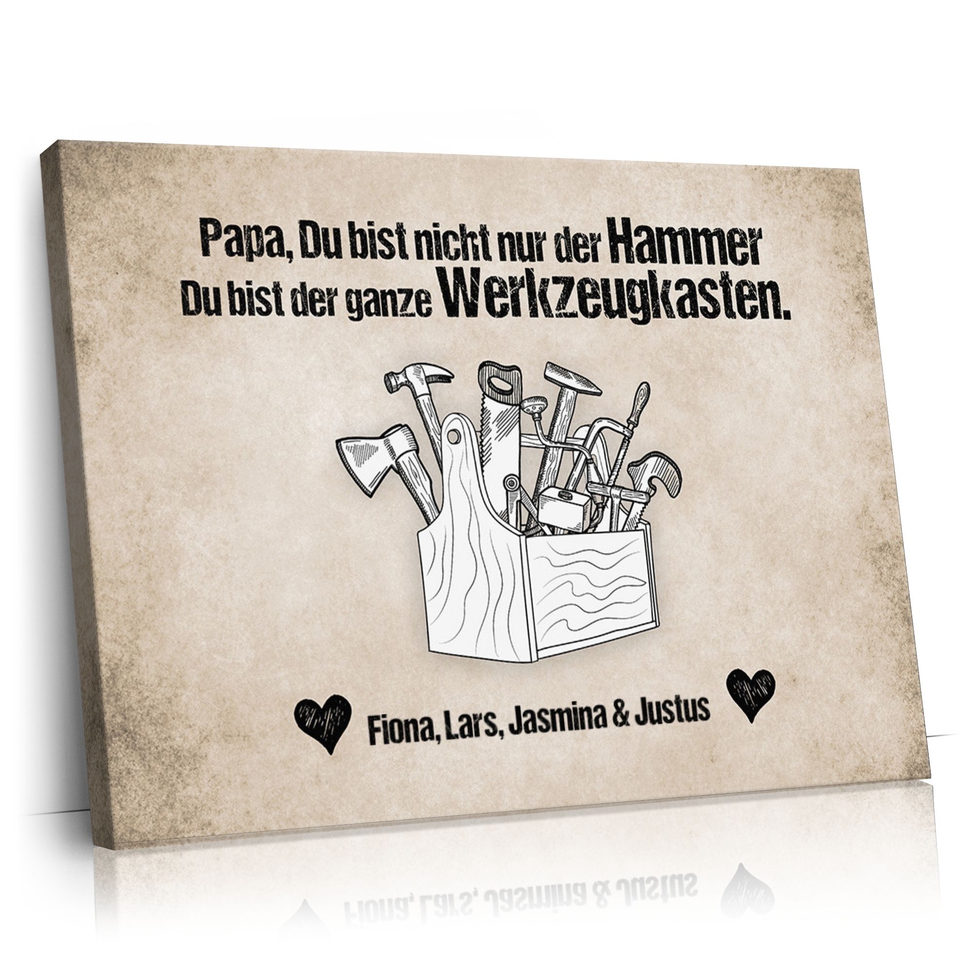 Personalisierbares Geschenk Papa ist der Hammer