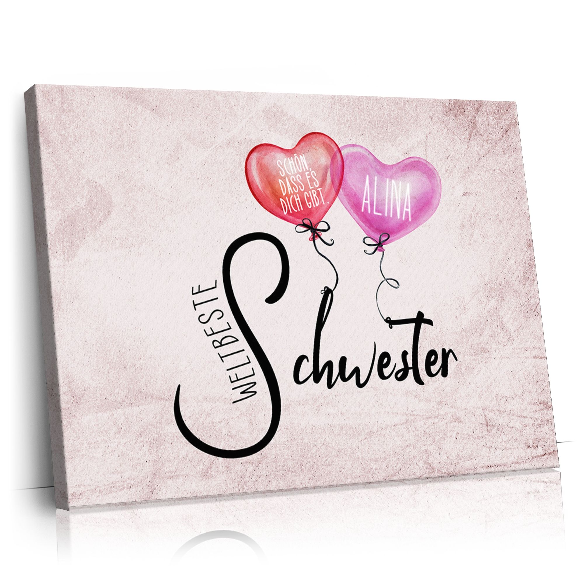 Personalisierbares Geschenk Weltbeste Schwester
