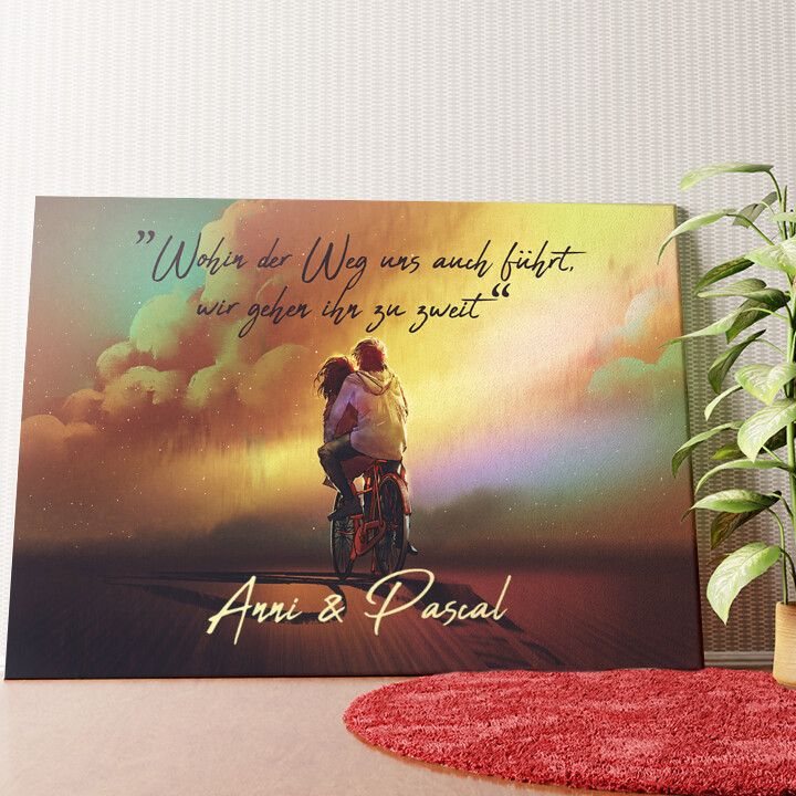 Gemeinsam Wandbild personalisiert