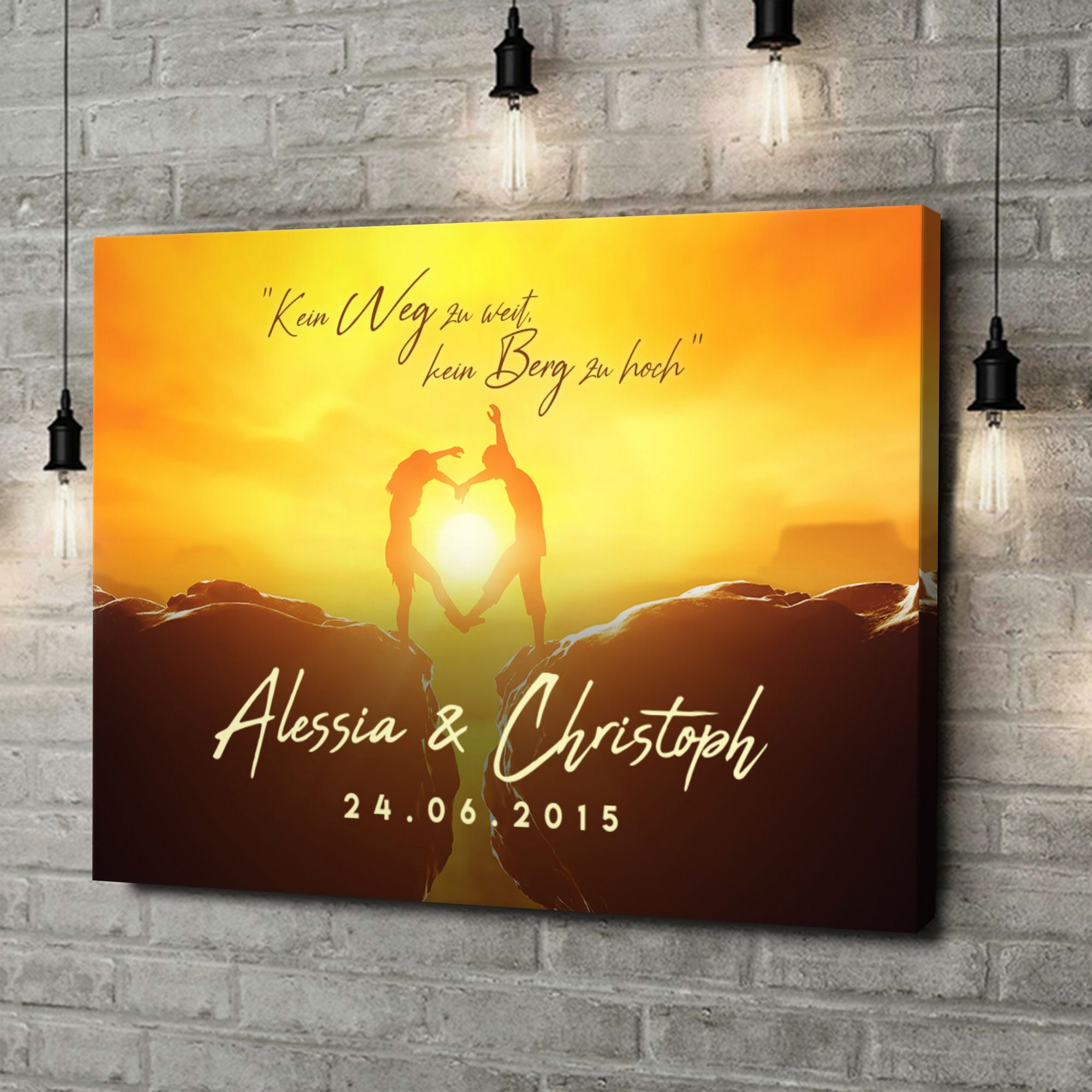 Liebesleinwand als Geschenk Weg des Lebens