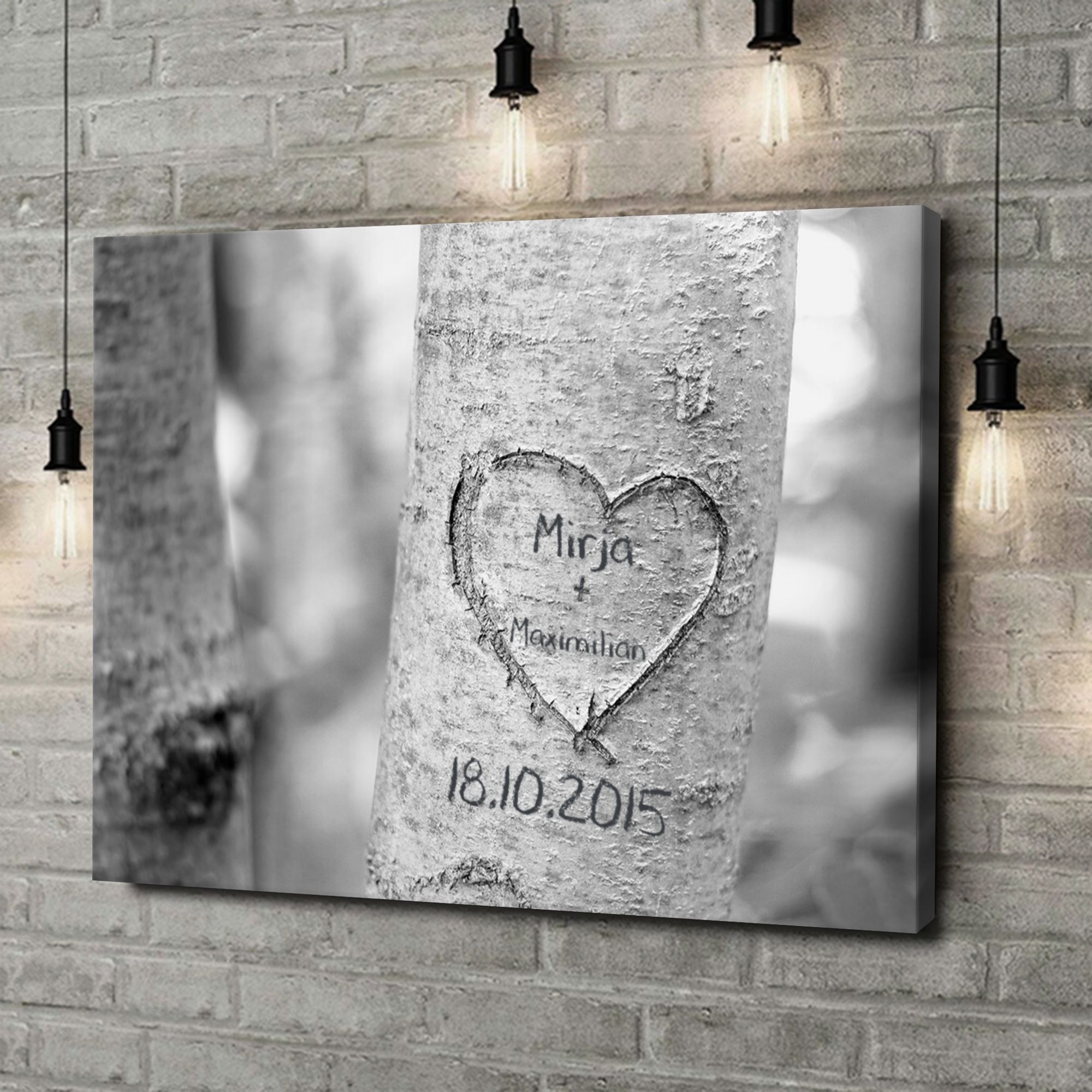 Liebesleinwand als Geschenk Treeheart