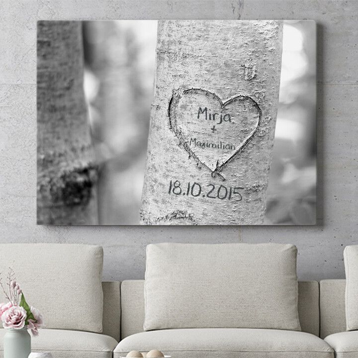 Personalisiertes Wandbild Treeheart