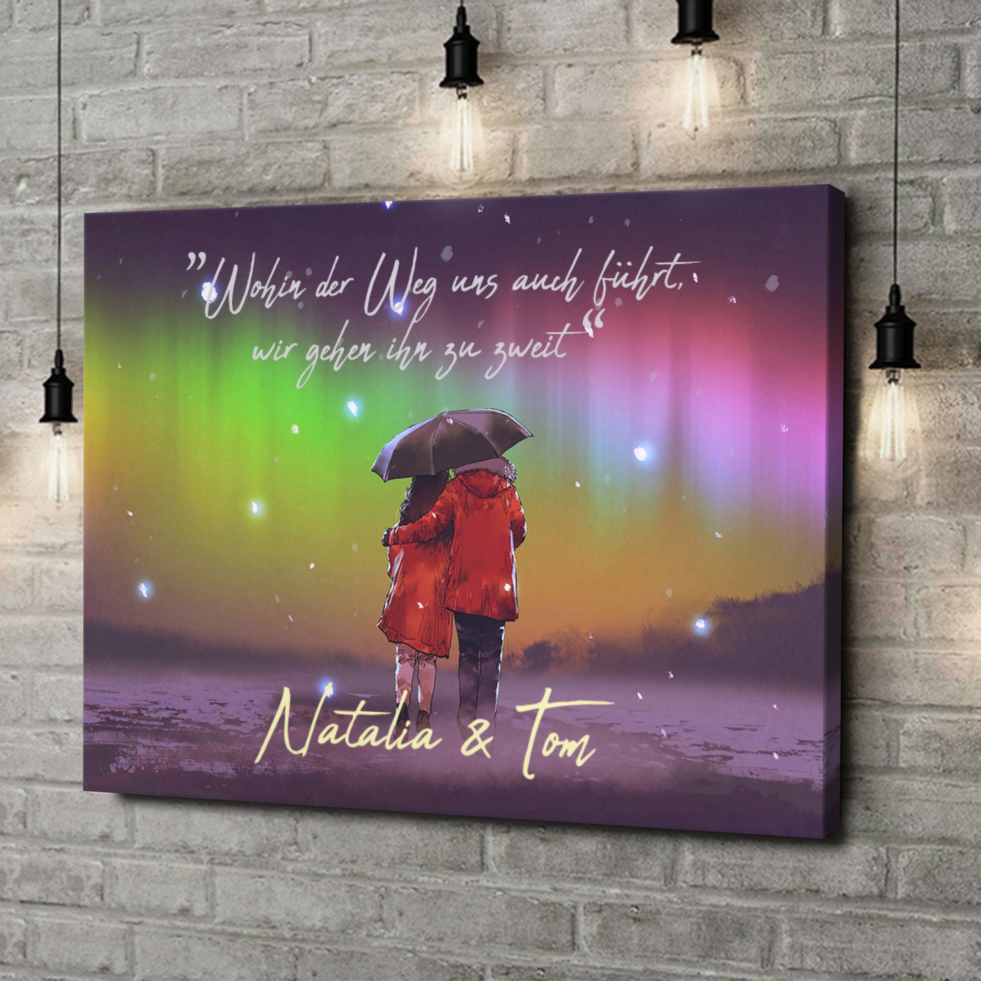 Liebesleinwand als Geschenk Vertrautheit