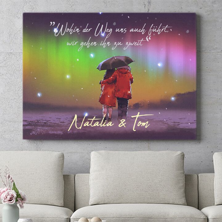 Personalisiertes Wandbild Vertrautheit