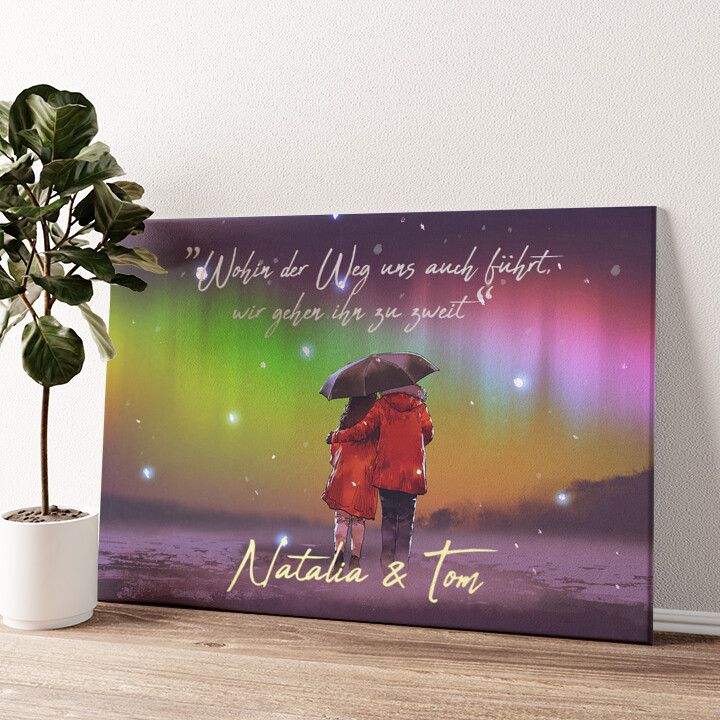 Leinwandbild personalisiert Vertrautheit