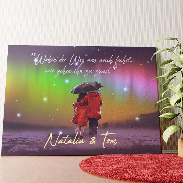 Vertrautheit Wandbild personalisiert