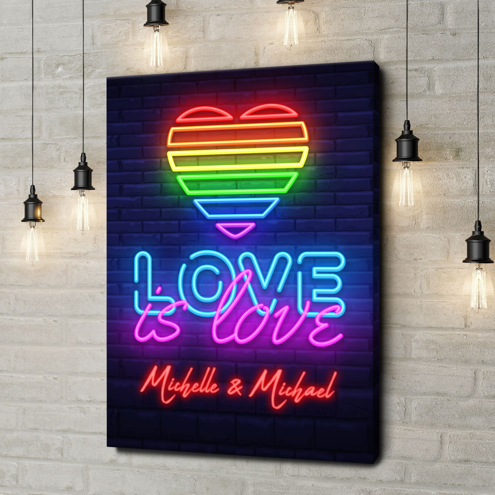 Liebesleinwand als Geschenk Love Is Love