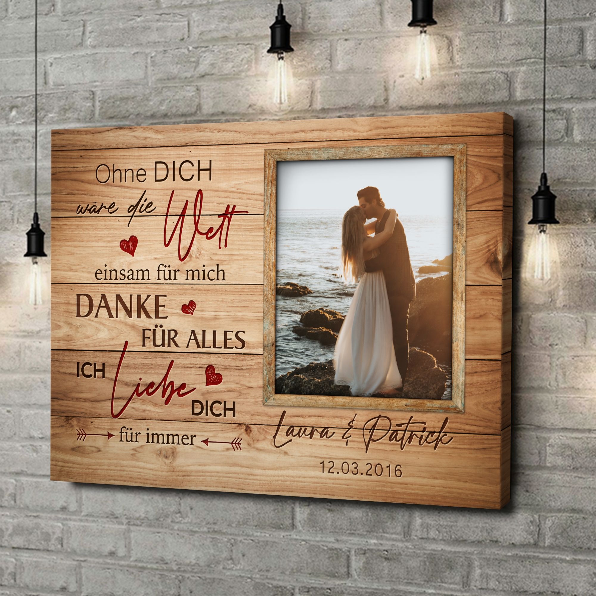 Liebesleinwand als Geschenk Niemals einsam