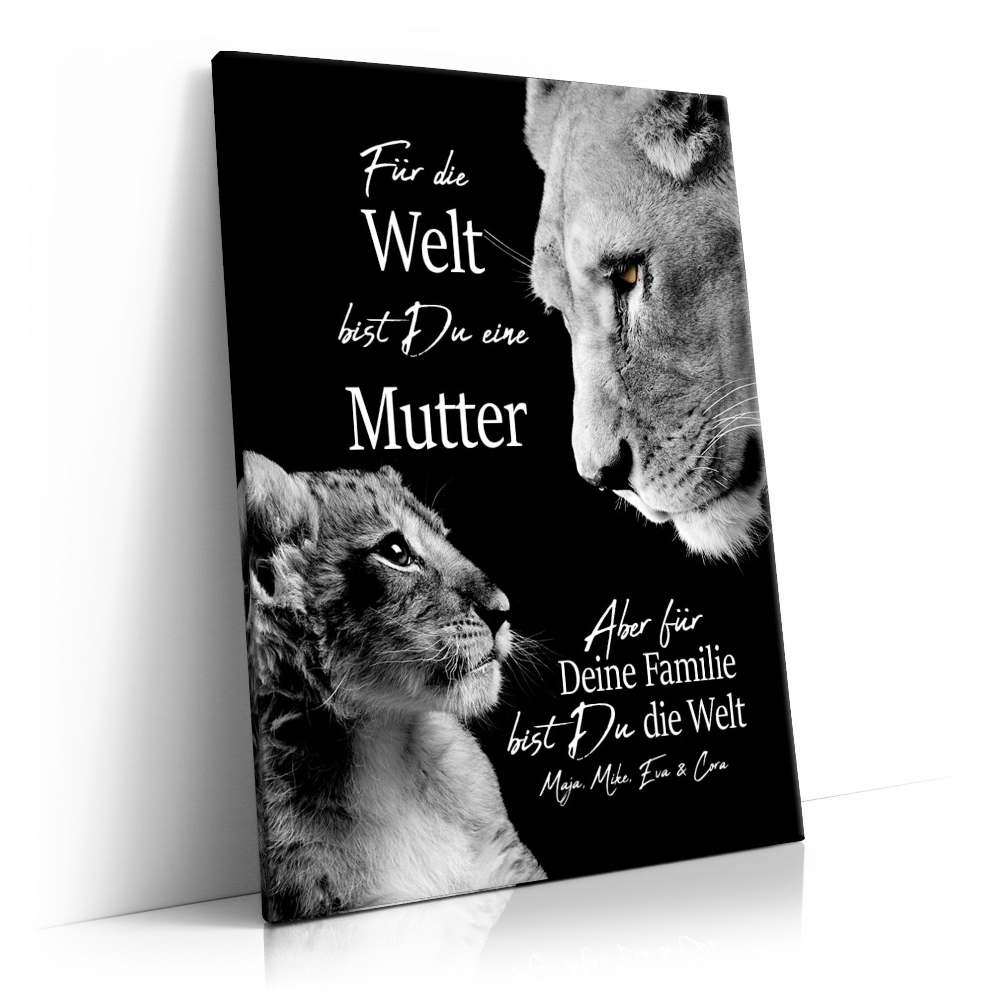 Personalisierbares Geschenk Löwenmutter