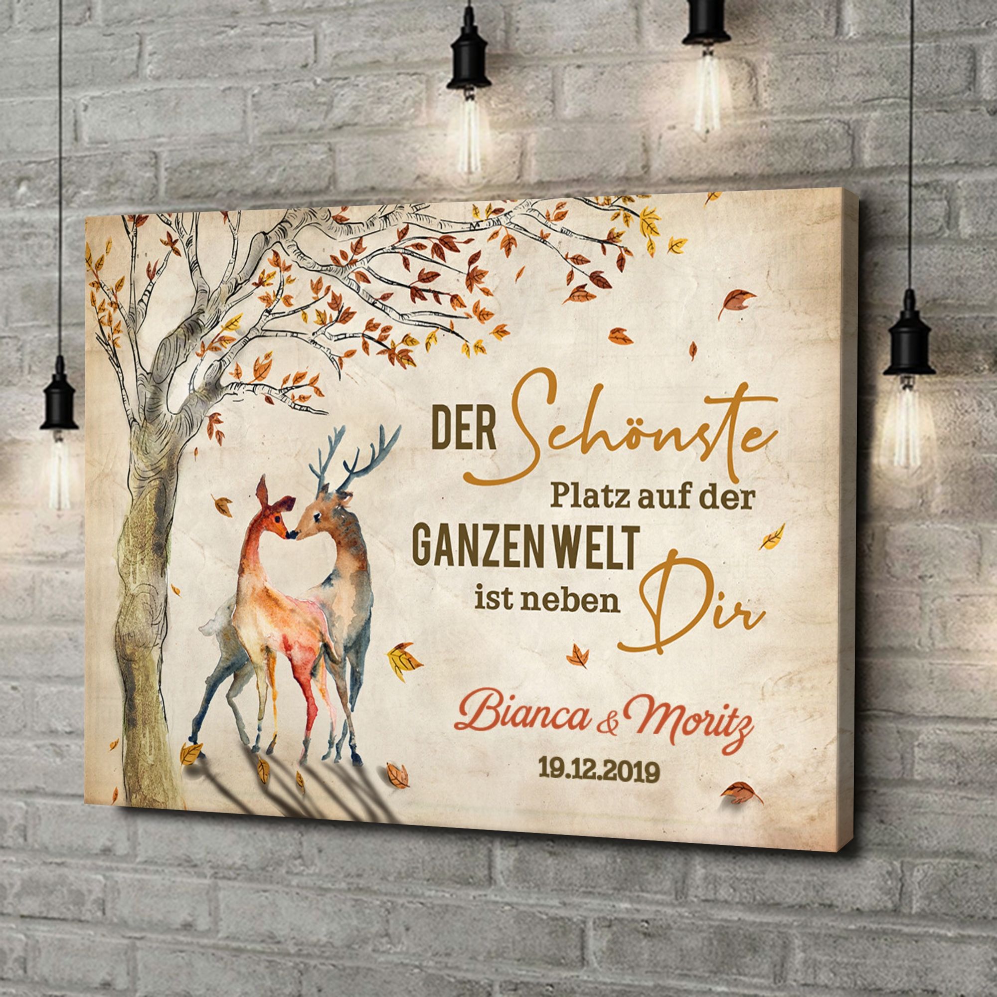 Liebesleinwand als Geschenk Neben Dir