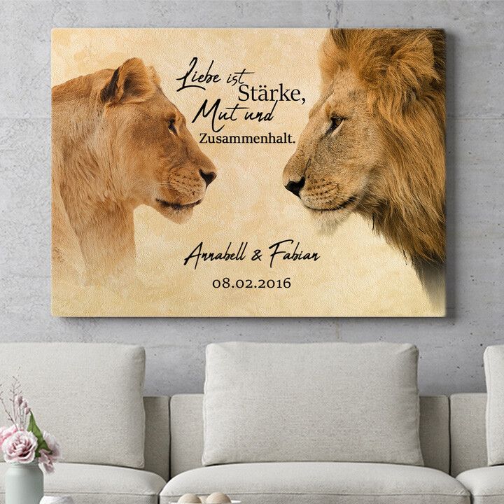 Personalisiertes Wandbild King & Queen