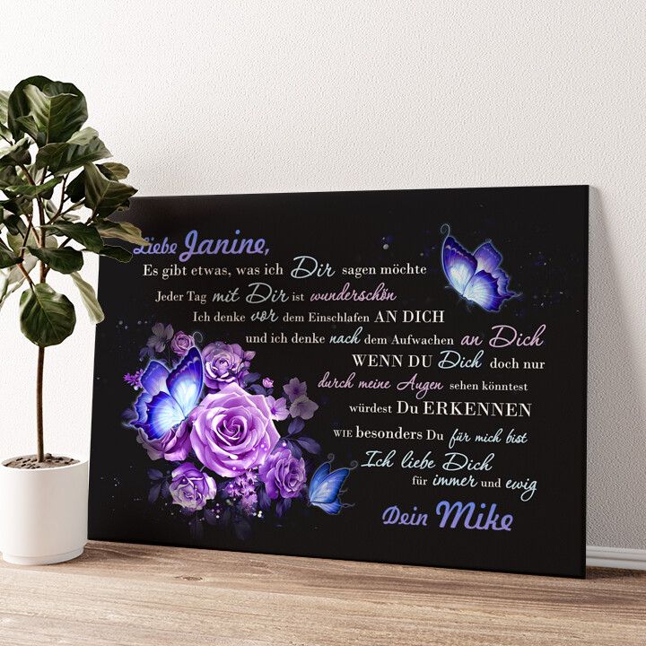 Leinwandbild personalisiert Durch meine Augen