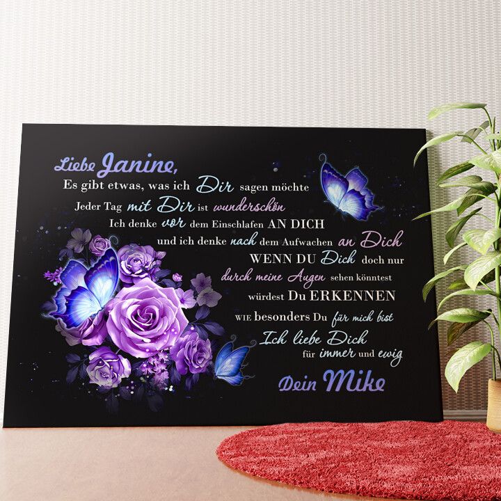 Durch meine Augen Wandbild personalisiert