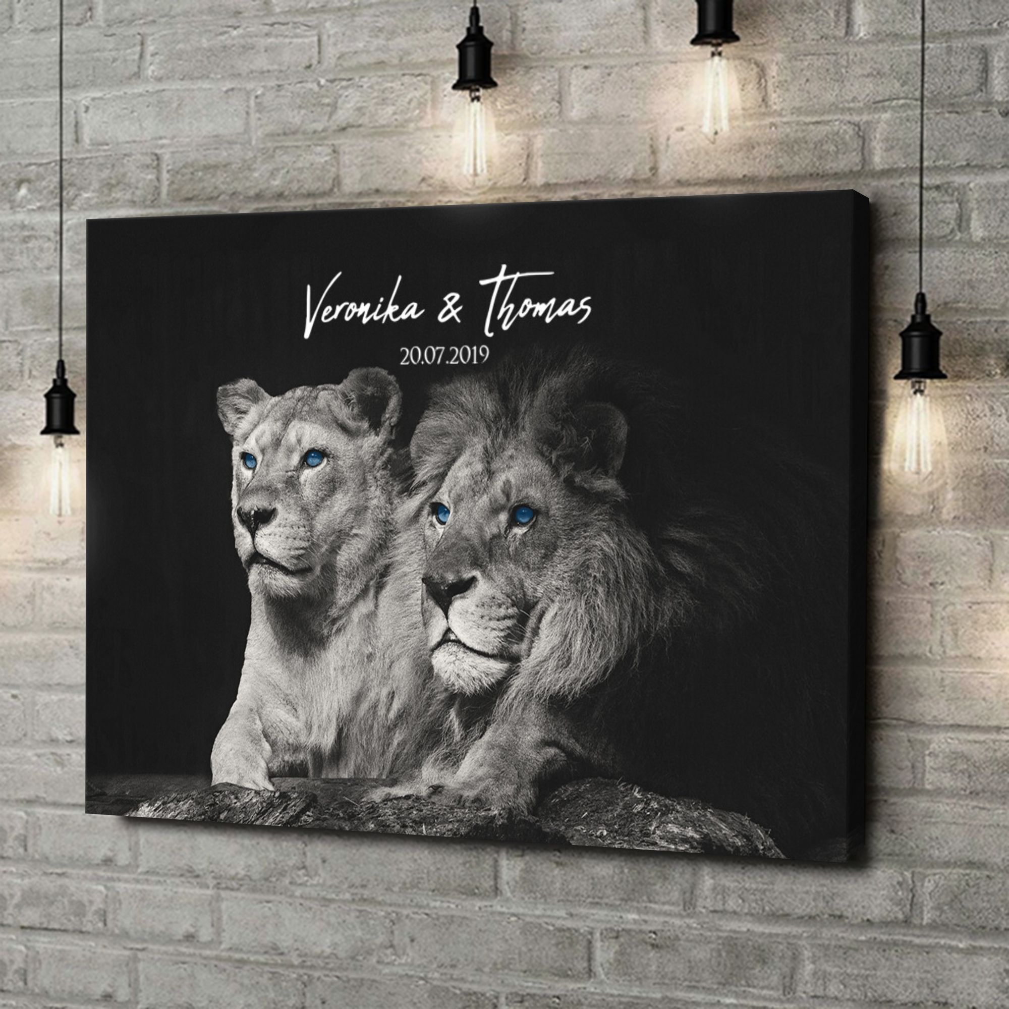 Liebesleinwand als Geschenk Wild Love