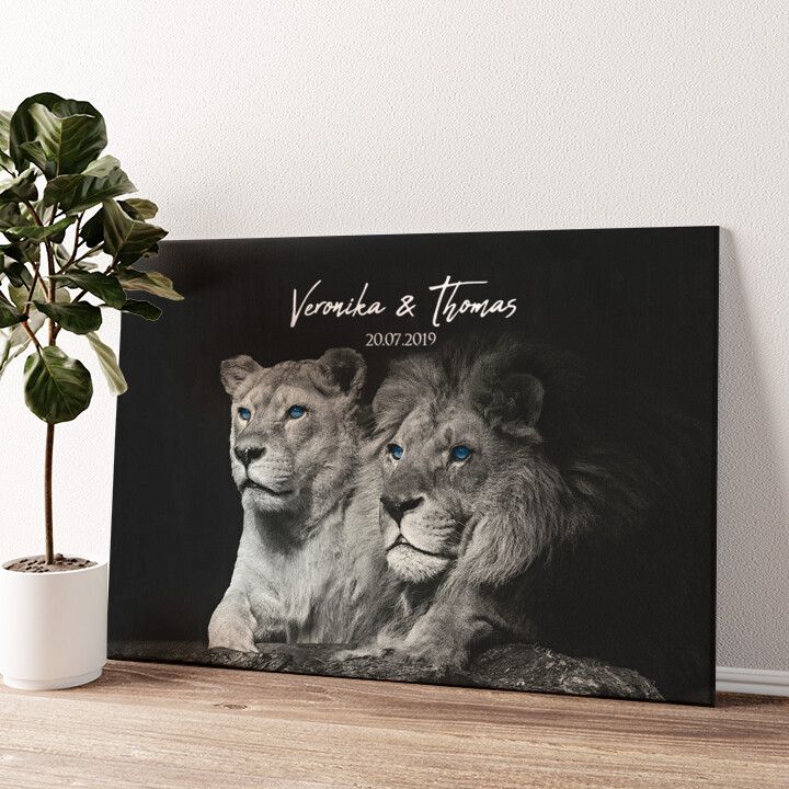 Leinwandbild personalisiert Wild Love