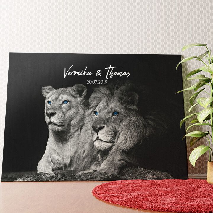 Wild Love Wandbild personalisiert