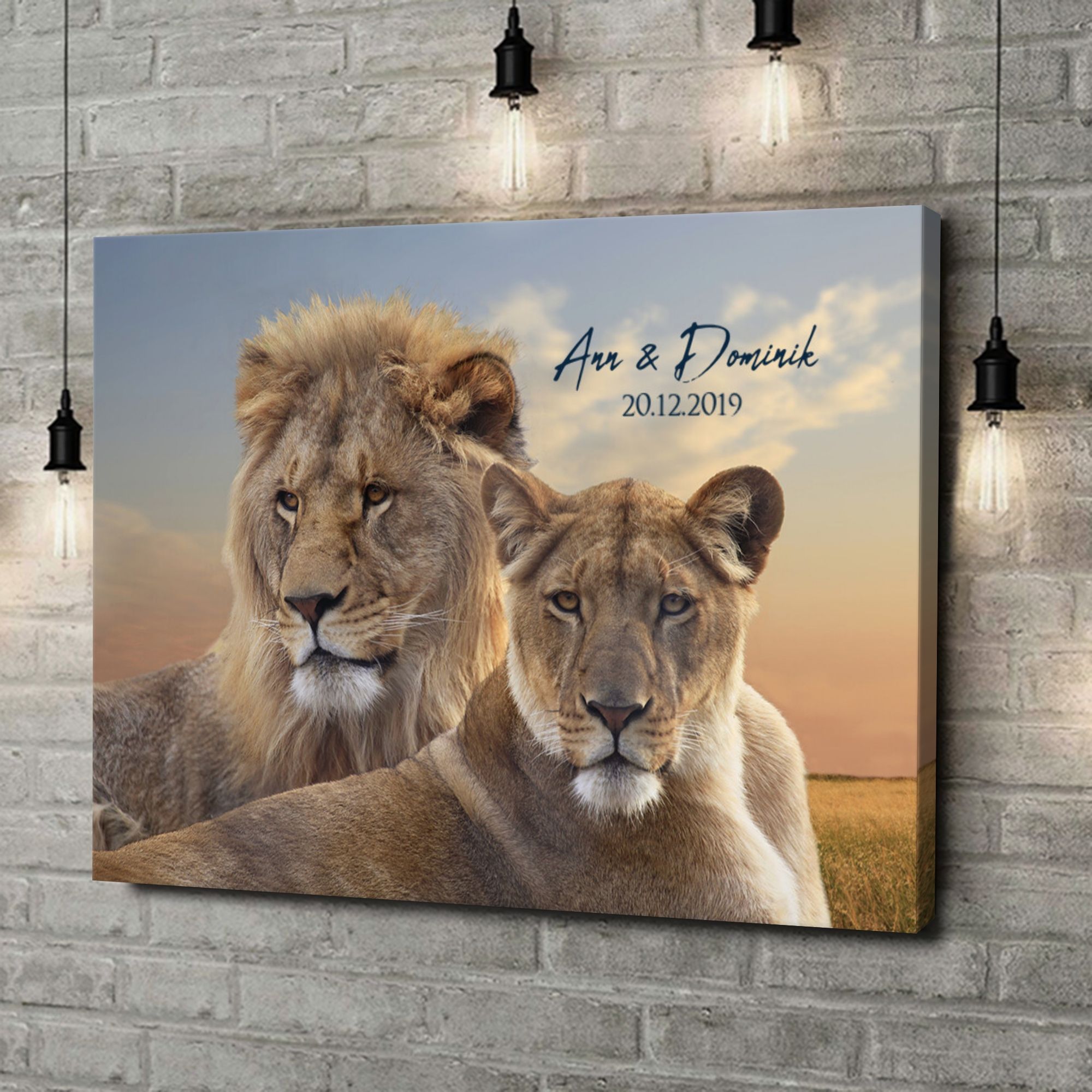 Liebesleinwand als Geschenk Ewiges Bündnis