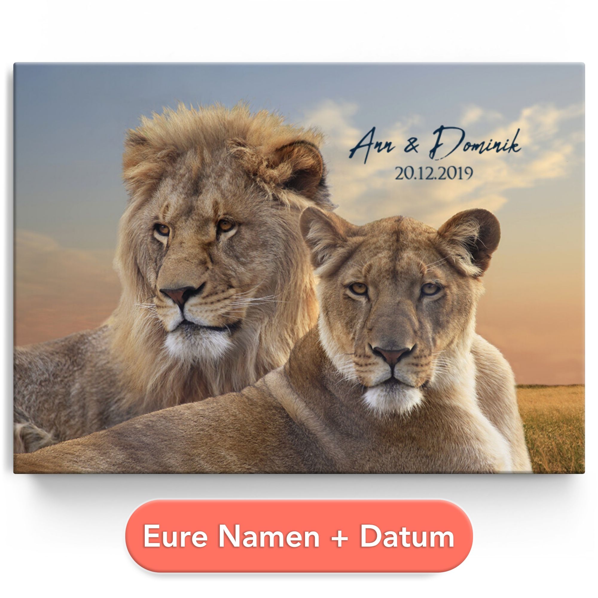 Personalisiertes Leinwandbild Ewiges Bündnis