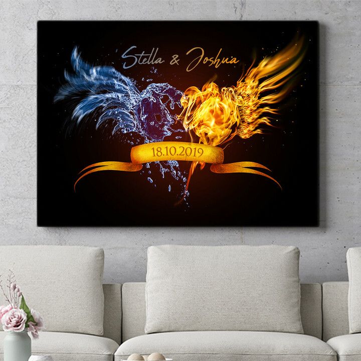 Personalisiertes Wandbild Elements of Love