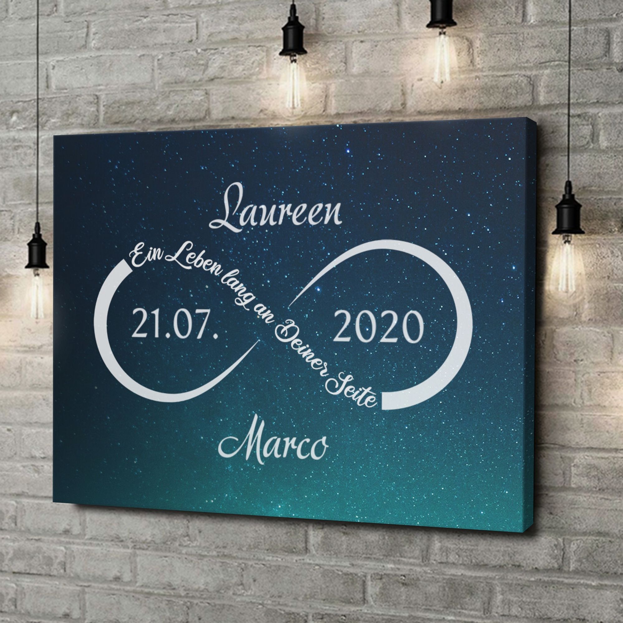 Liebesleinwand als Geschenk Unendliche Liebe