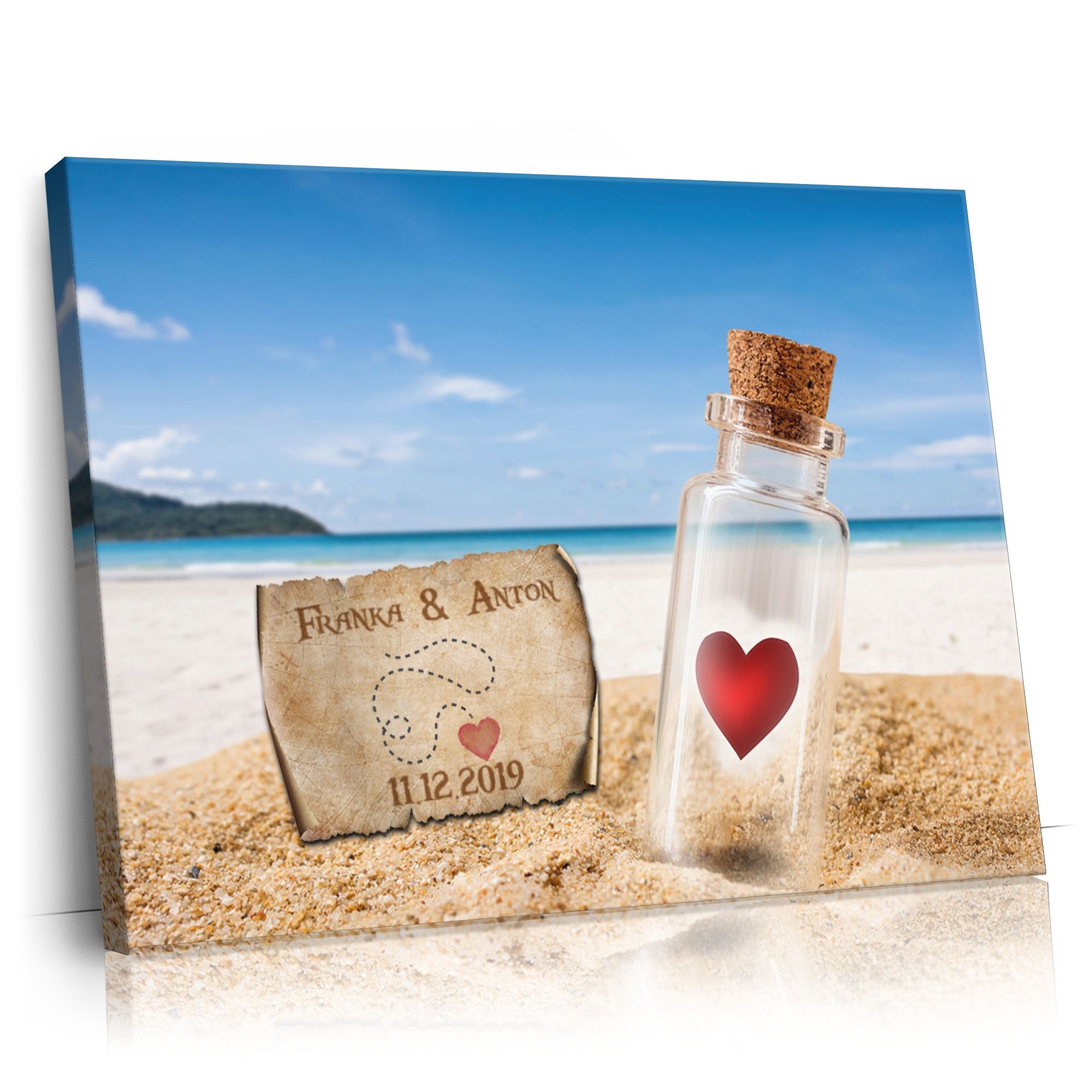 Personalisierbares Geschenk Schatzkarte