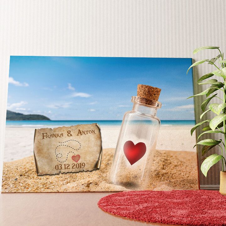 Schatzkarte Wandbild personalisiert