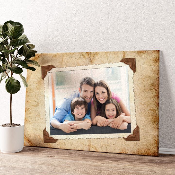 Leinwandbild personalisiert Hintergrund: Antik