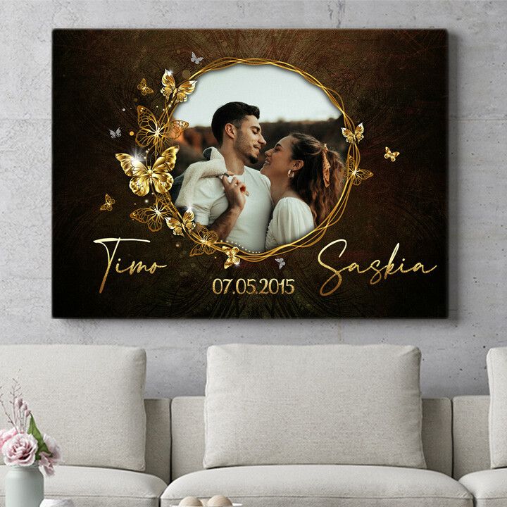 Personalisiertes Wandbild Spiegel der Liebe