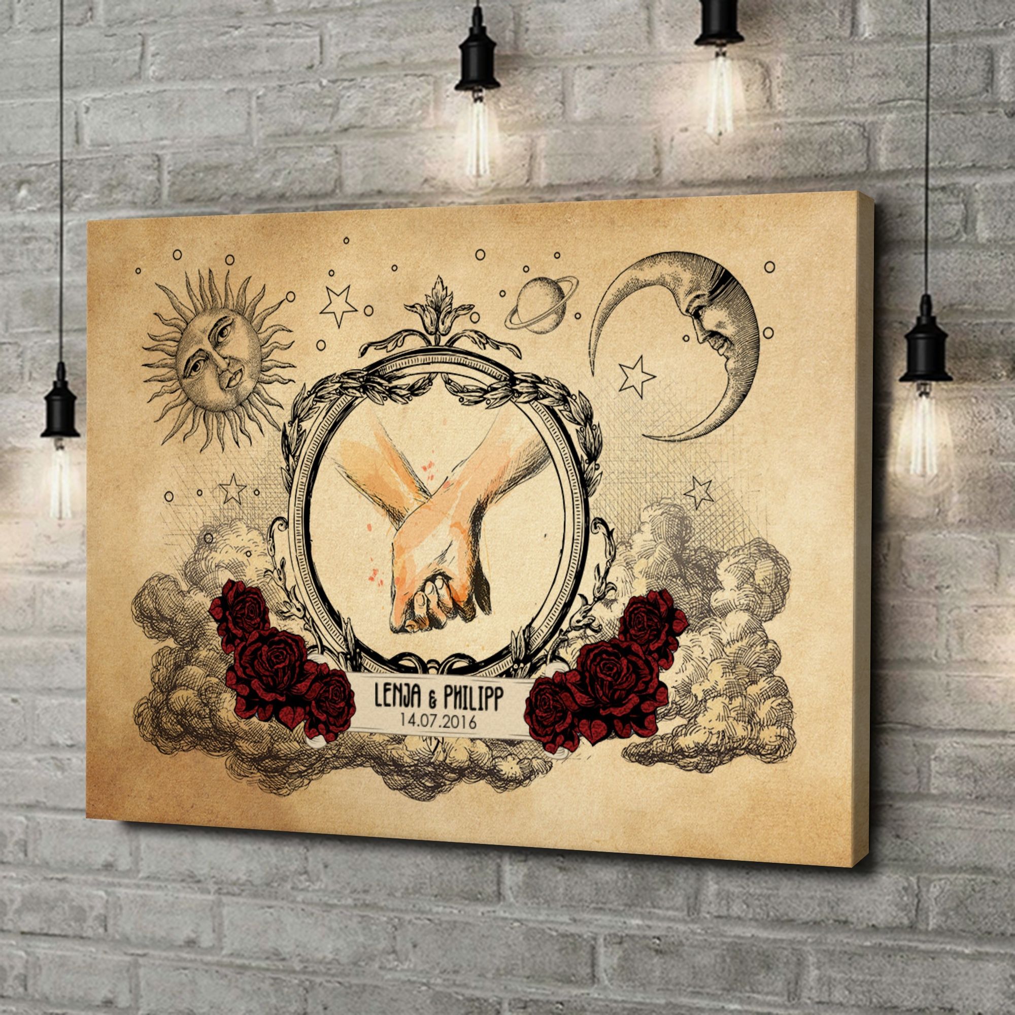 Liebesleinwand als Geschenk Für Immer und Ewig