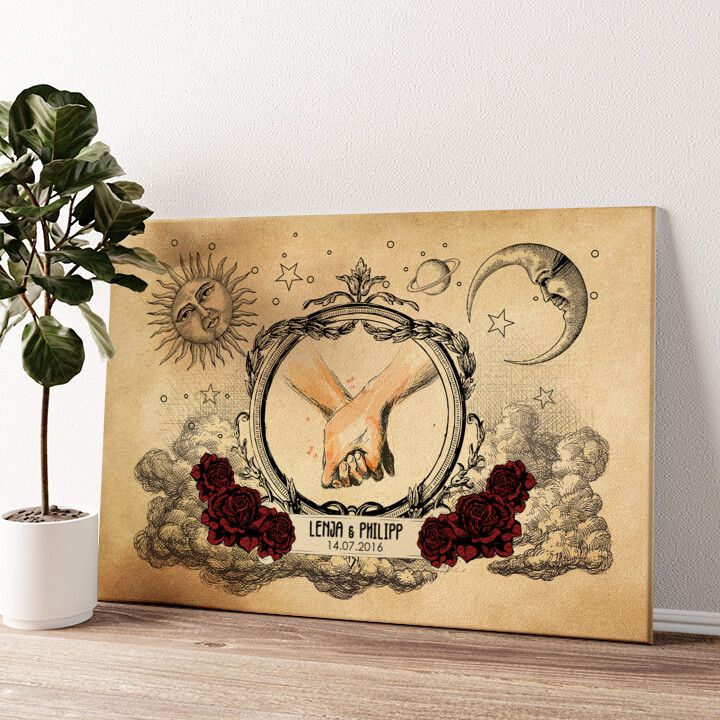 Leinwandbild personalisiert Für Immer und Ewig