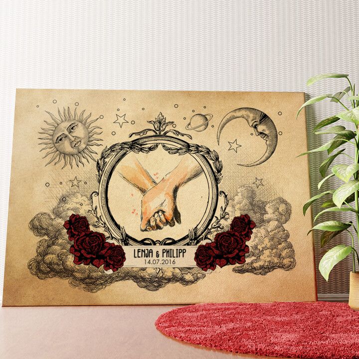Für Immer und Ewig Wandbild personalisiert
