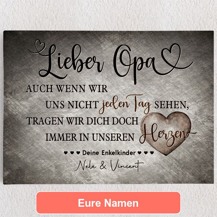 Opa immer im Herze...