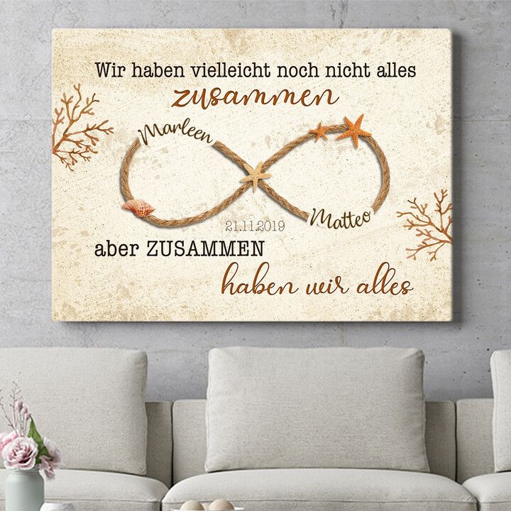 Personalisiertes Wandbild Du bist alles